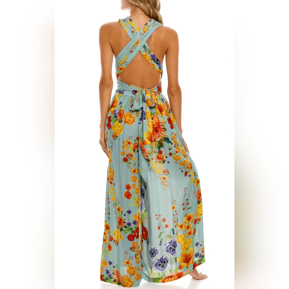 Agua Bendita Florence bouk wide leg jumpsuit large - Picture 11 of 14